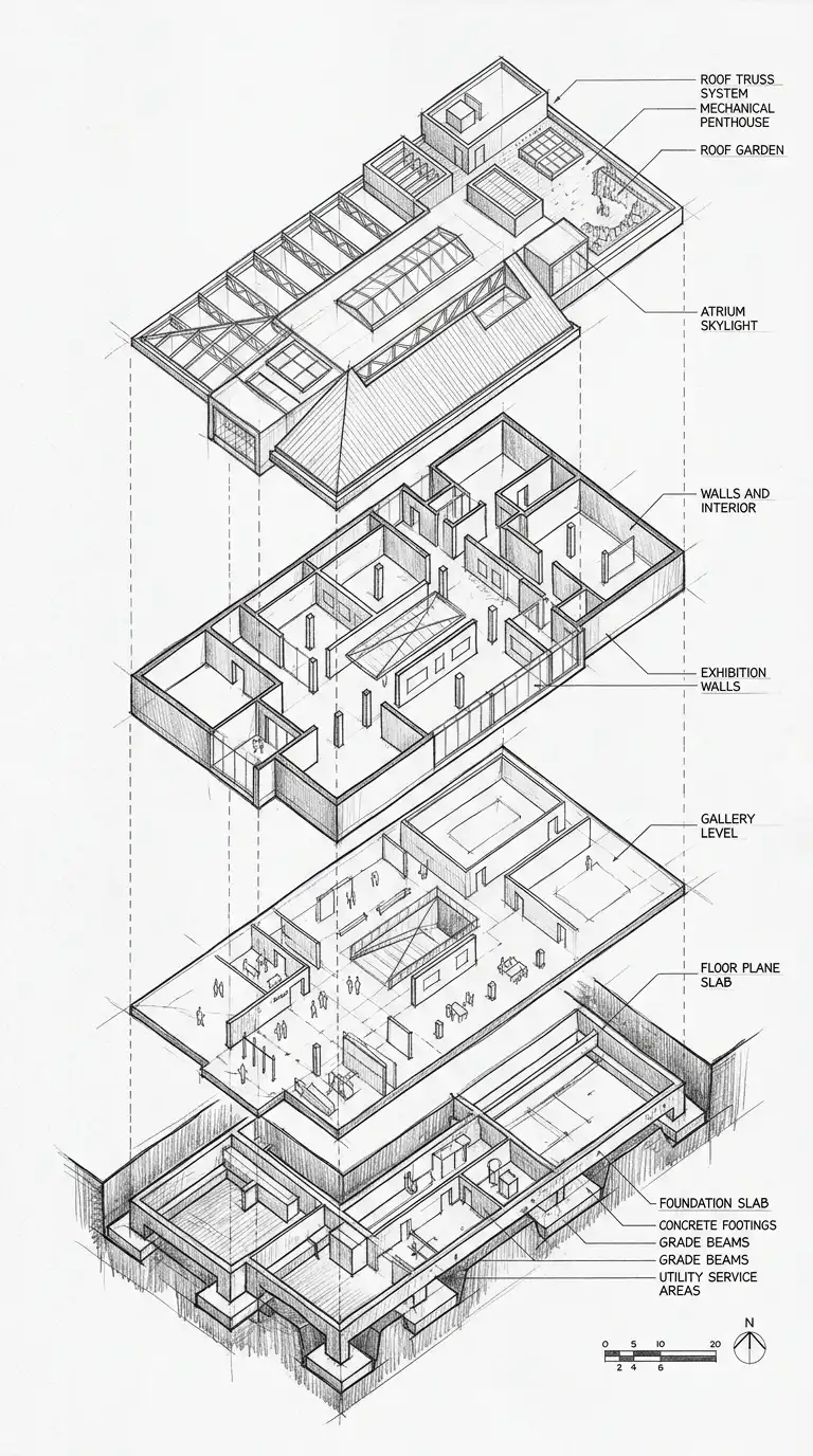 13 Exploded Axonometric Architecture Ideas