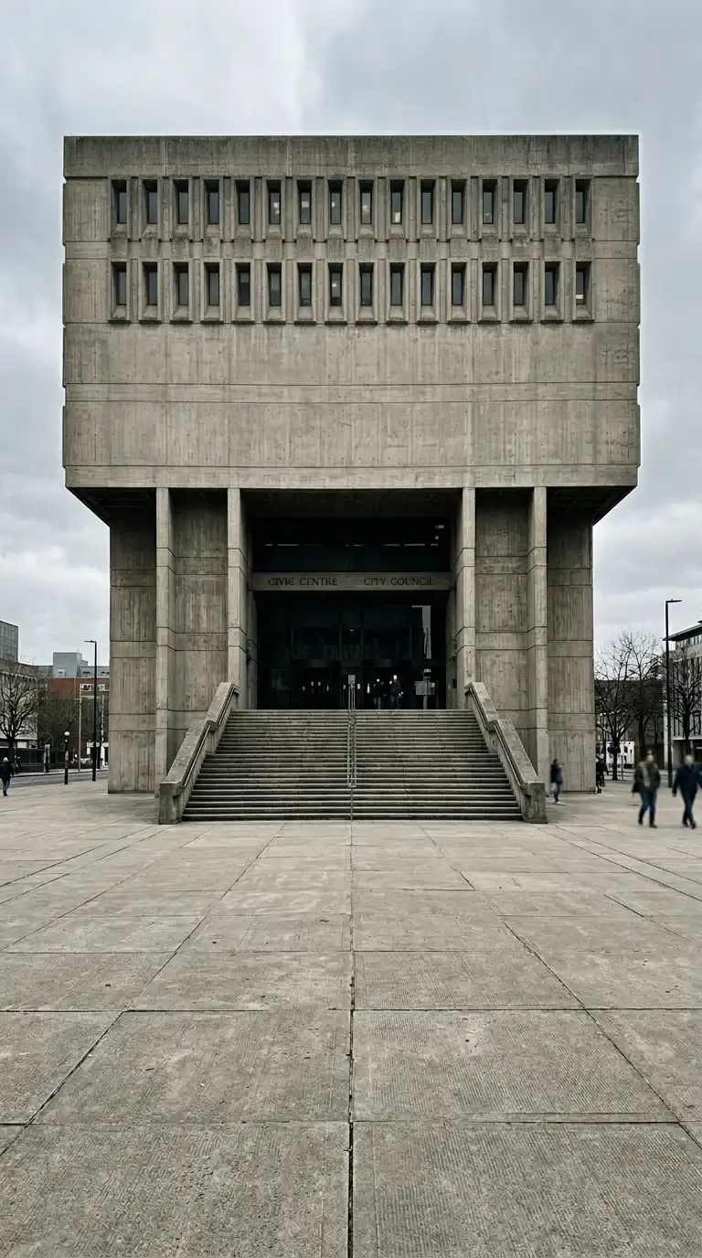 14 Brutalist Architecture Drawings