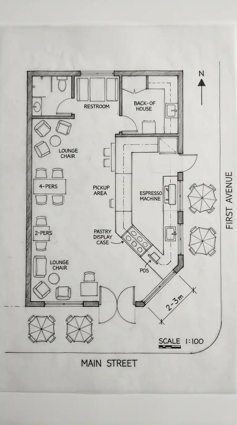 5 Cafe Floor Plan Ideas