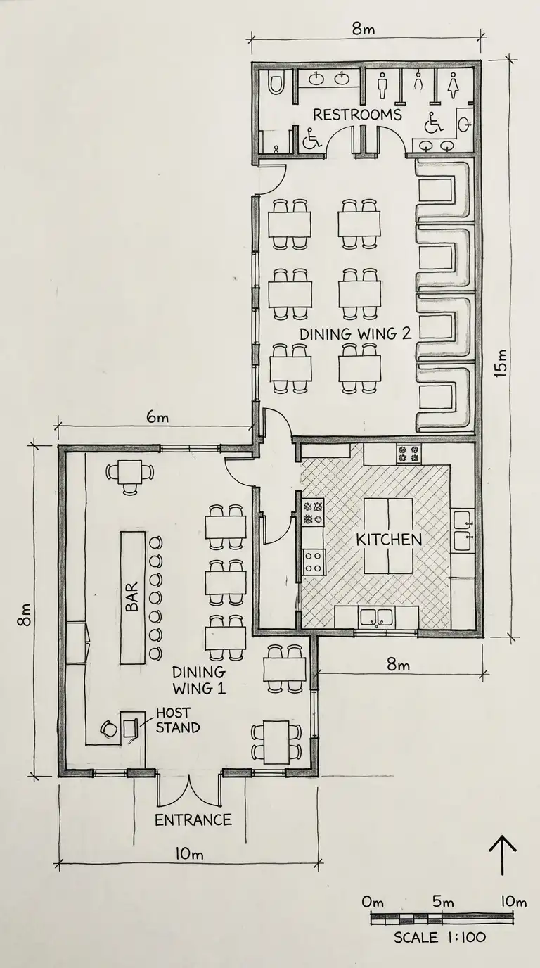 7 Restaurant Plan Ideas
