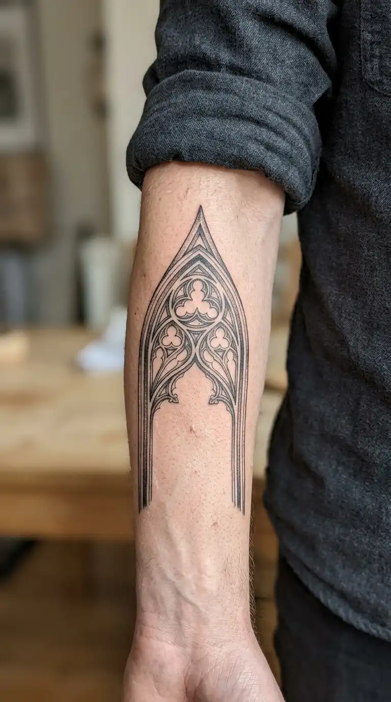 18 Gothic Architecture Tattoo Designs