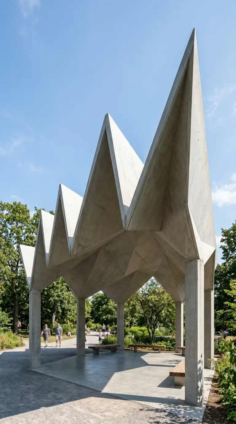 12 Origami Architecture Designs