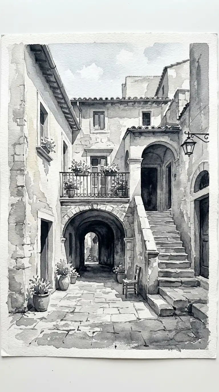 12 Watercolor Architecture Ideas